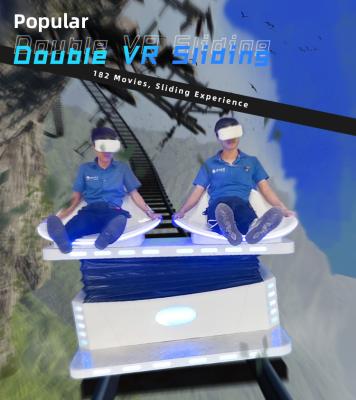 China Simulator-Spiele des Einkaufszentrum-9D VR doppelte gleitende VR des Kino-1.5KW zu verkaufen