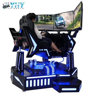 중국 Indoor Amusement 3 Screen Racing Simulator 3 Dof Motion 4D Car Game Machine 판매용