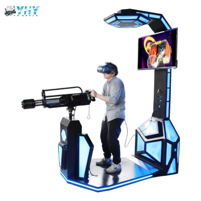 China 9D VR shooting game cinema simulator Gatling VR Fighting Game Machine for sale