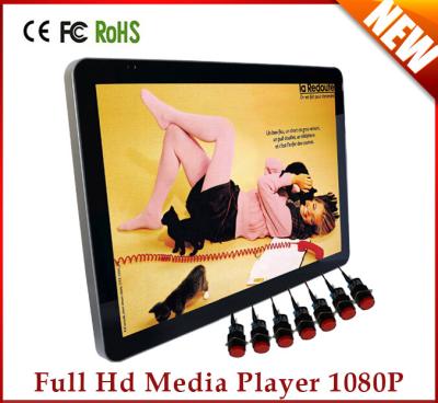 China 19 Inch Video Store Optical LCD Advertising Display , AVI  Digital Signage Display Monitor for sale
