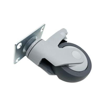 China TPR Tread Swivel Plate Casters With PP Core And Nylon Bracket 100MM for sale