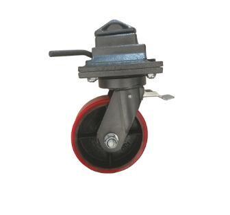 China 8inch Iso Shipping Container Casters / Cast Iron Container Dolly Wheels for sale