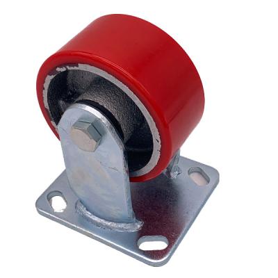 China 4 Inch Polyurethane Heavy Duty Industrial Caster Wheels For Factory for sale
