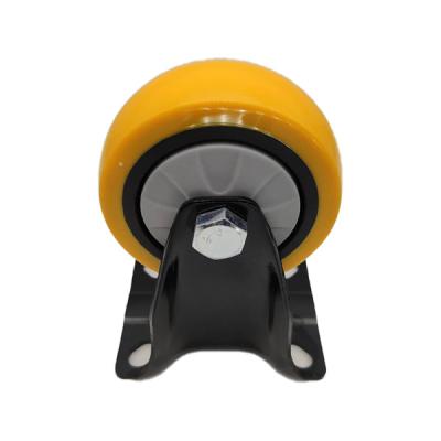 China 5 Inch Top Plate Rigid Medium Duty Caster Wheel For Factory Equipment for sale