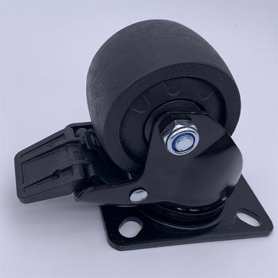 China Low Gravity Center Extra Witdh Nylon Wheel Caster Top Plate 65mm for sale