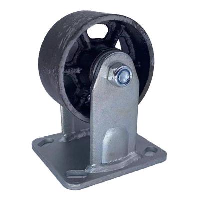 China 5 Inch High Temperature Wheel Heavy Duty Casters Cast Iron Castors for sale