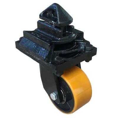 China 200mm PU Castors Shipping Container Caster Wheels for sale