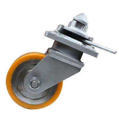 China 8 Inch PU  Swivel Wheel Casters Shipping Container Castors for sale