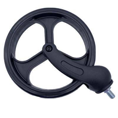 Chine Roues de roulette de rechange de noir de PVC de 8 pouces pour des roulettes de fauteuil roulant à vendre