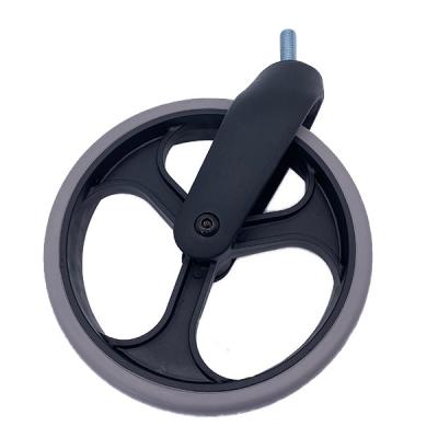 China Swivel Thread Thermoplastic Wheelchair Front Casters Replacement for sale