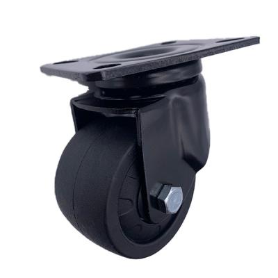 China Black PA Nylon Caster Wheels 360 Degree Top Plate 3 inch for sale
