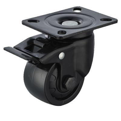 China Plate Low Gravity PA Heavy Duty Nylon Caster Wheels for sale