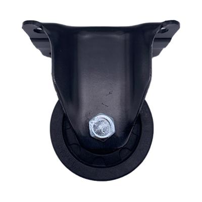 China 2.5 Inch Low Profile Nylon  Low Profile Rigid Plate Caster Wheels for sale