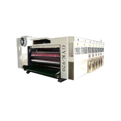 China Cardboard Flexo Corrugated Box Printing GYKM Series High Vacuum Transfer Speed ​​Printing Slotting Die Cutting Machine for sale