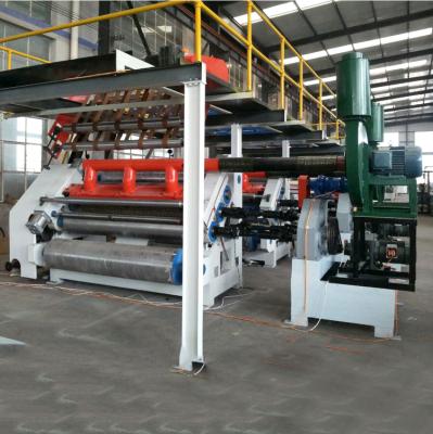 China CLOTHING corrugated paper making machine single slap creasing line for sale