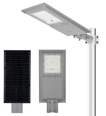 China SMD2835 100W Solar Powered Street Lights LED Waterproof 170lm/W Slim Body for sale
