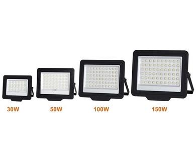 China Outdoor Waterproof 100 Watt Solar Flood Lights 170 Lm/W With Heat Dissipation Shell for sale
