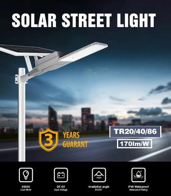 China Cool White 100W LED Solar Street Light IP65 50000 Hours Life Span for sale