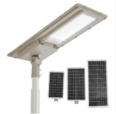 China Luz de calle LED de energía solar exterior inteligente Concentric One Lights con poste integrado en venta