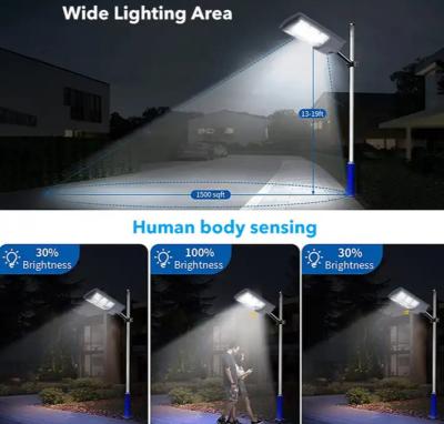 China Garden Road Ip65 Outdoor Solar Powered Street Lights ABS 100w 200w 300w 400w for sale