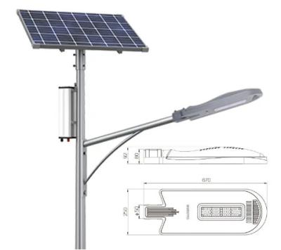 China Ip66 Alta Potência Solar Street Light 20W 30W 40W 50W 60W Área exterior à prova d'água Split Led Solar Street Light à venda