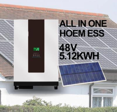 China 10KW 5kw Lithium Battery All In One Off Grid Solar Power System 48v Lifepo4 Battery Home Energy Storage Inverter Battery for sale