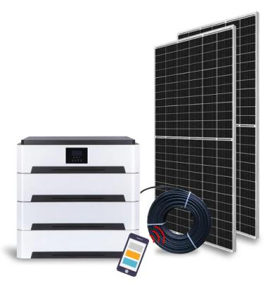 China Solar System 5KW 10KW 20KW Off Grid Lithium Battery 10000W Off-Grid Solar System Complete Set for sale