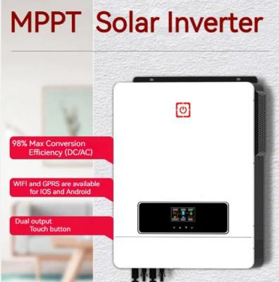 China On Grid Off Grid 7KW 8kw 10kw 48v UPS High Frequency Hybrid Solar Inverter With MPPT Charge Controller For Home Solar Te koop