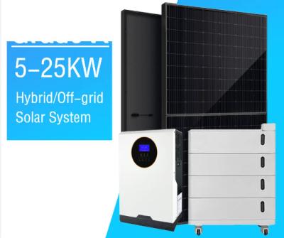 China Lowest Price Solar Inverter And Home Energy Storage Battery 5Kw 10Kw 12Kw 15Kw 20Kw 25Kw For Solar Home System Te koop