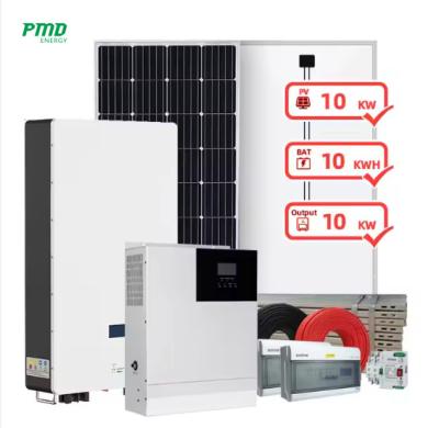 China Wholesale 30kw 20kw Off-grid Solar Power System Home 10kw Photovoltaic Kit 10 kw Solar Panel System en venta