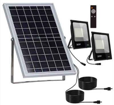 China SMD 2835 LED Solar Flood Lamp 60W 100W 200W Remote Control IP65 for sale
