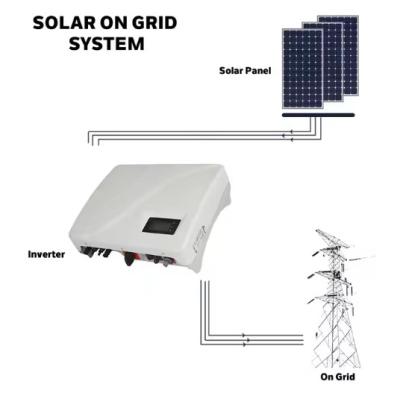 China 10kw Solar Panels And Solar Inverter On Grid Home Roof Solar Power System Solar Panel Kit for sale