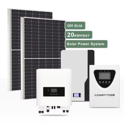 China Solar Energy Mounting System Home Use 1KW 5KW 10KW 20KW Off Grid Solar Panel System For Home Te koop