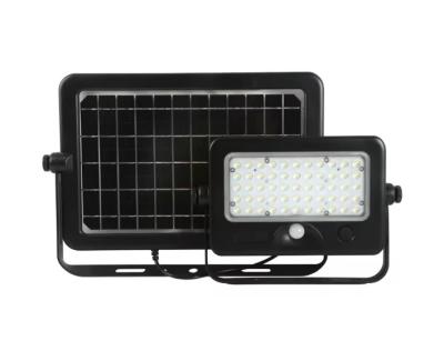 China Outdoor Solar Powered Led Flood Lights Waterproof With Motion Sensor Double Side Solar Panel for sale