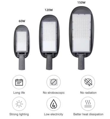 China Cabeza de lámpara de calle integrada LED Nuevo exterior rural de luz alta hogar impermeable de luz de polo alto mercado de energía Dob carretera en venta