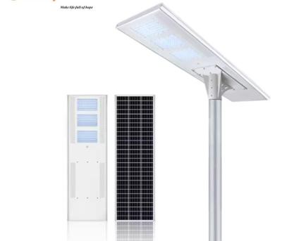 China Bestseller Außenwasserdichte IP65 Straßenlampe Integrierte 100W All-in-One LED Solarstraßenleuchte zu verkaufen