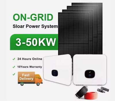 China Solar System Installation Set Factory Price 8Kw 10Kw 15Kw 18Kw 30Kw Ongrid Solar Energy System For Home for sale