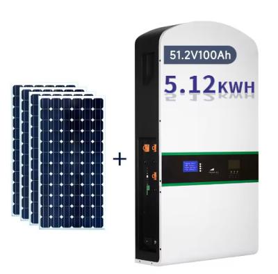 Cina 6000 Deep Cycles Monitor PC Smart BMS 5Kw Batteria inverter 48V 100Ah Batteria di accumulo di energia 5,12Kw 48V Po in vendita