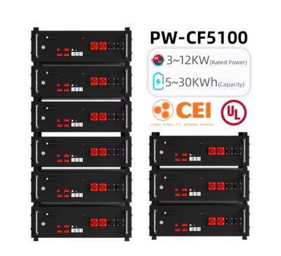 China 48v 100ah Solar Panel Inverter Battery Storage Residential Stackable Energy System for sale