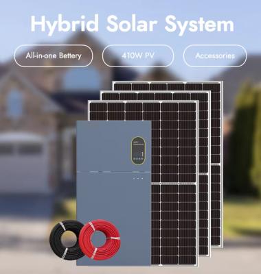 Κίνα Complete Solar Generator Kit 5Kw Off/On Grid Solar Power System Solar Hybrid Inverter Complete Set προς πώληση