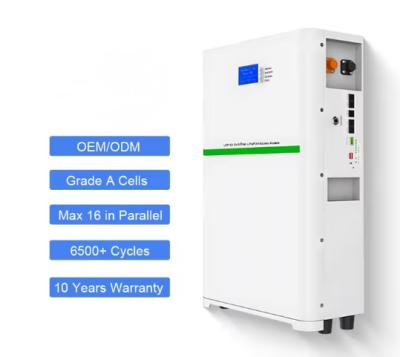 China Deep Cycle 48v 100ah 200ah 5kwh 7kwh 10kwh Energy Storage Battery Pack LiFePO4 Lithium Ion Batteries For Home Solar Te koop