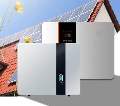 China 48V LiFePO4 Lithium Ion Battery Powerwall Solar Home Hybrid Energy Storage System à venda