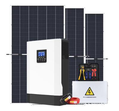 China Professional Complete Solar System Off-Grid 5000Watt Hybrid Solar Kit Mttp 5KW 8KW 10KW 6KW Solar Energy System for sale