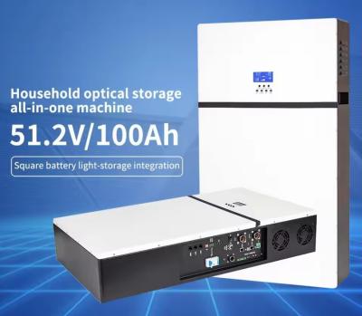 China Sistema de armazenamento de energia all-in-one 10kw/200ah Lifepo4 Bateria com inversor à venda