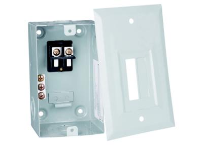 China 50A Single Phase Electrical Junction Box 2 Way Residential Load Center for sale