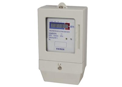 China LED Display Single Phase Prepaid Energy Meter , KWH / Power Meter for sale