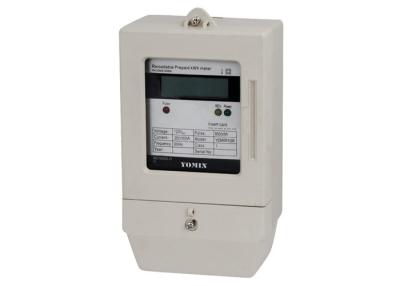 China Class 1 LCD Display Prepaid Energy Meter , Prepayment Electricity Meter With IC Card for sale