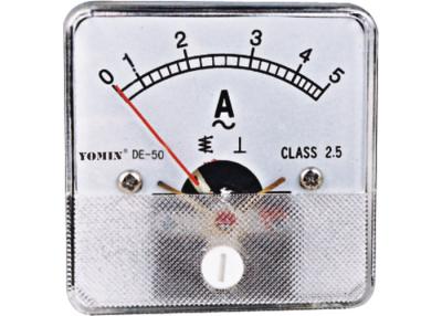 China Class 2.5 80 Size Dc Voltage Meter ,  Analog Moving Iron Ammeter AC for sale