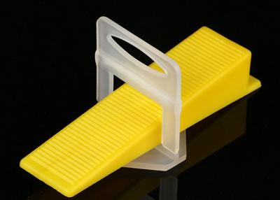 China Easy And Convenient Plastic Tile Spacers White Leveling Clip And Multicolor Wedges for sale