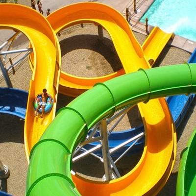 Quality Stylish Design Fiberglass Water Slide For Unique Water Park Attraction for sale